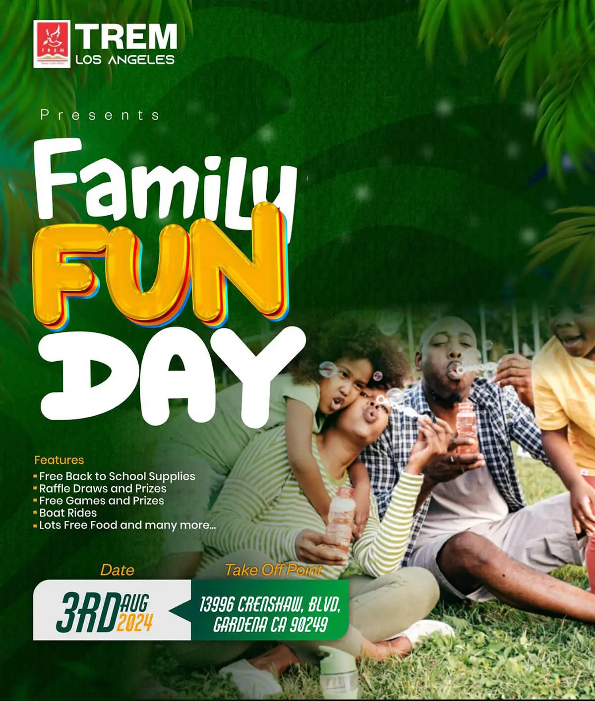 Home Family Fun Day TREM Los Angeles Church in Gardena, CA